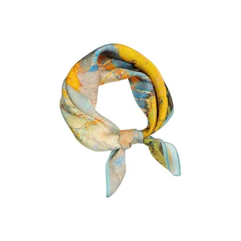 RX UVCUT Silk Scarves Unisex