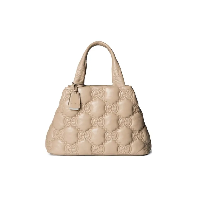 GUCCI GG Matelassé Leather Tote Bag Shopping Bag Shoulder Bag Handbag Large Size Women's Oat-0