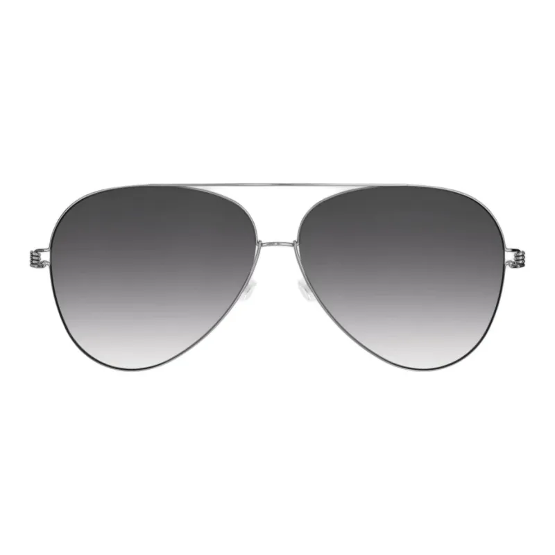 LINDBERG Aviator Sunglasses Unisex Silver-1