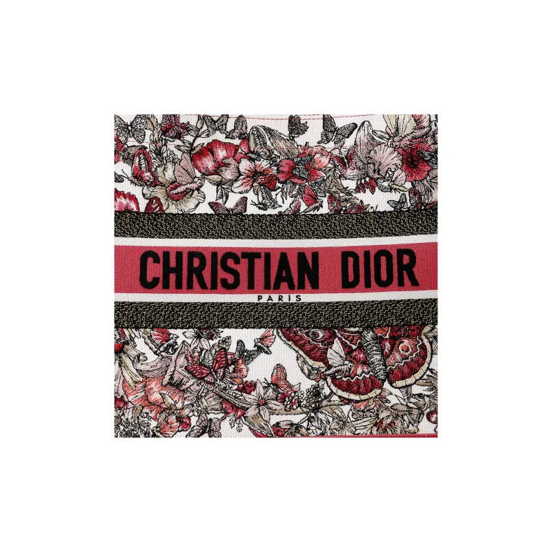 DIOR BookTote Canvas Tote Bag Shopping Bag Canvas Bag Handbags Medium Size Women's Multicolor-8