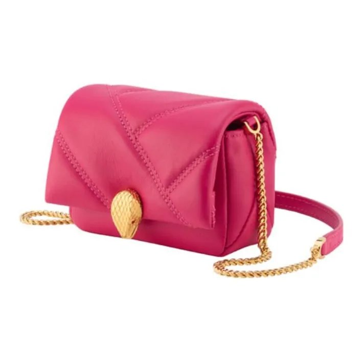 BVLGARI Serpenti Cabochon Calfskin Shoulder Bag, Crossbody Bag Mini Women's Pink-0