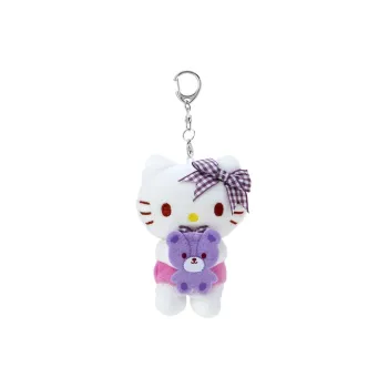 Sanrio Hello Kitty Purple Mascot Dolls Plush Pendant 9.5cm Height