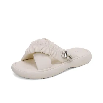 GEMEIQ Slide Slippers Women's Beige/Yellow