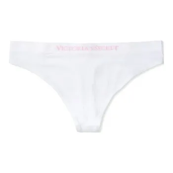 Victoria's Secret SEAMLESS SeamlessThong Panty/Shocking Blue Underpants Women's 1 Pack White