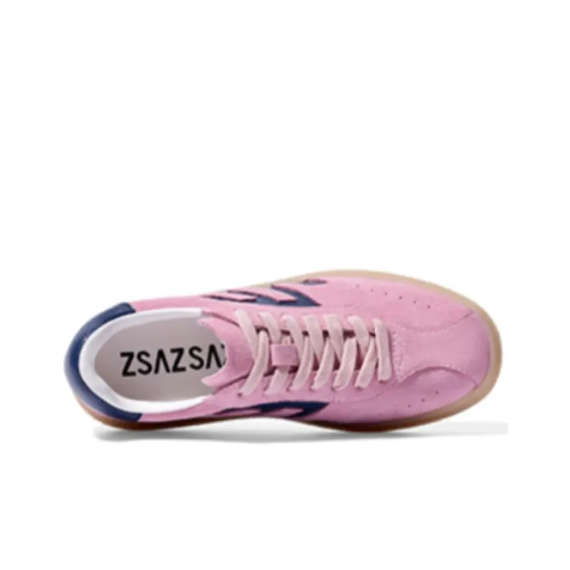 ZSAZSAZSU Low Top Casual Shoes Women's Mousse Pink-2