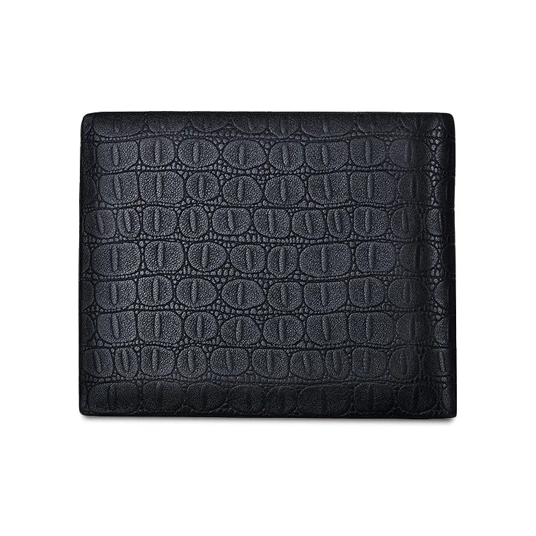 GUSKI Top Grain Cow Leather Wallet, Wallet Men's Black-2