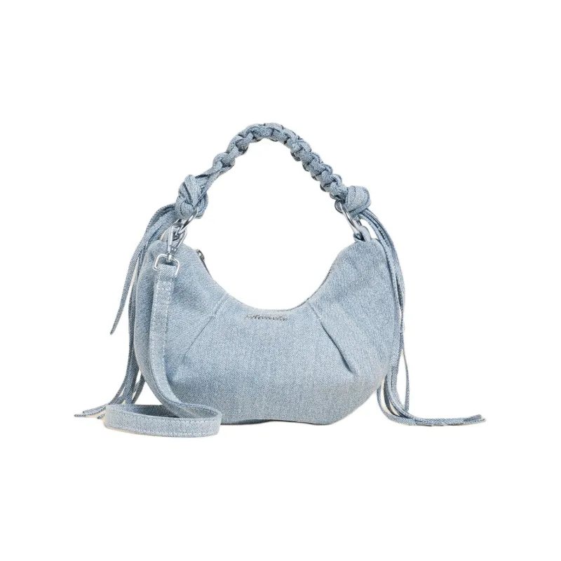HOLZWEILER Cotton And Denim One Shoulder Handbags Regular Women's Light Blue-1