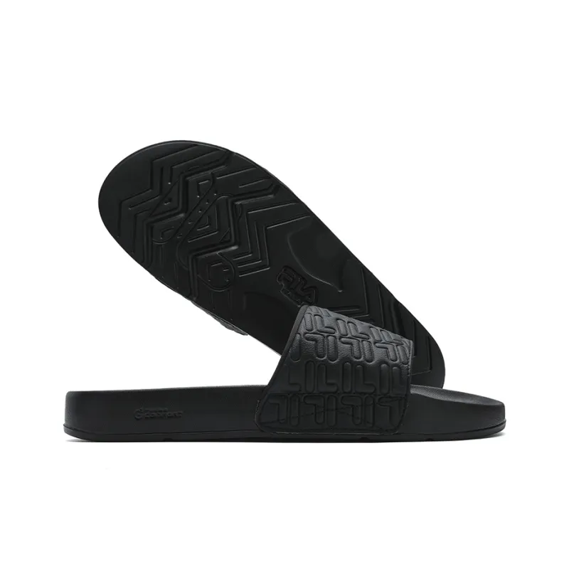 FILA DRIFTER Slip Resistant Abrasion Resistant Slide Slippers Men's Black-2