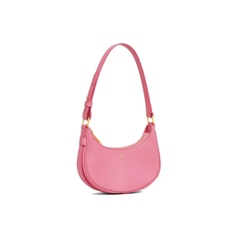 CELINE Smooth Cow Leather Handbag, Shoulder Bag, Handbag, Shoulder Bag Women's Vibrant Pink-1