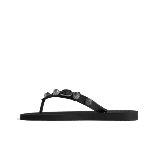 Balenciaga Cagole Studded Flip Flops