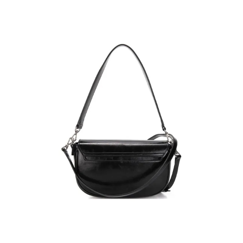 KANGOL Synthetic Leather Portable Crossbody Bag Shoulder Bag Regular Women's Black-2