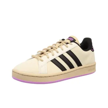 Adidas Neo Sunika Gurandokotobesu Anti-Slip Wear-Resistant Low-Top Skateboard Shoes Men's Beige Black Purple