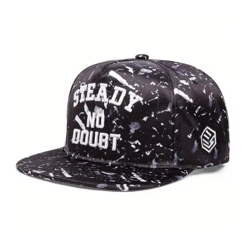 AAJF Cotton Flat Brim Camouflage Street Embroidered Letter Hip-Hop Baseball Cap Unisex