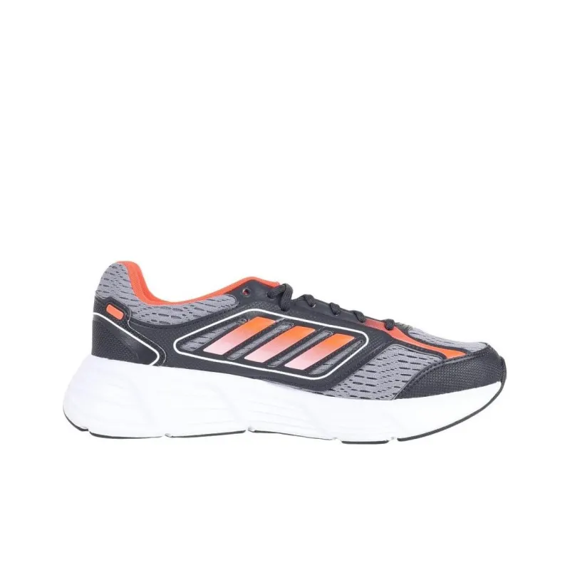 Adidas Galaxy Star M Cushioning Wear-Resistant Low-Top Running Shoes Men's Gray White Orange-1