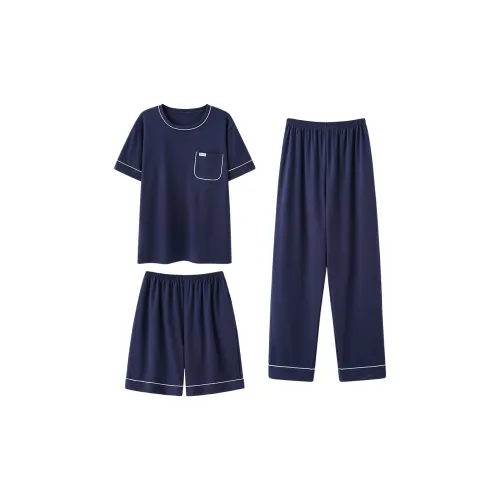 MADALLO Pajama Set Men's Navy Blue