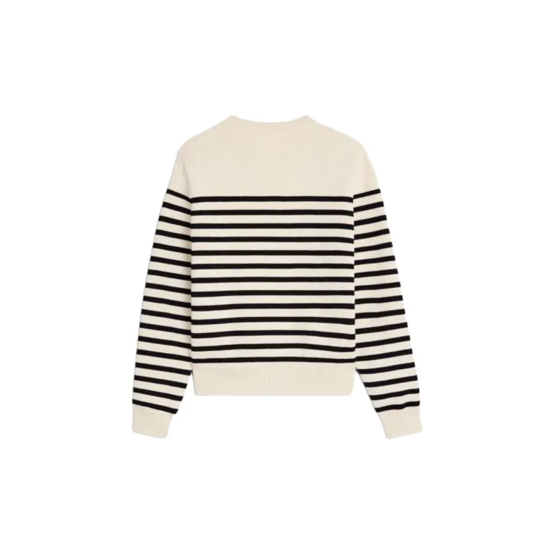 CELINE Crew Neck Mariniere Cotton Sweater-1
