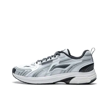 LiNing Shake 1.5 Cushioned Slip Resistant Abrasion Resistant Low Top Running Shoes Men's White Gray