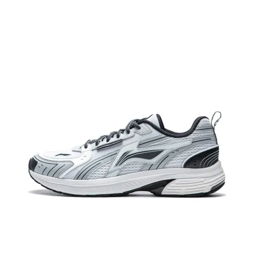 LINING Shake 1.5 Running Shoes Men Low-Top Standard White/Mist Gray