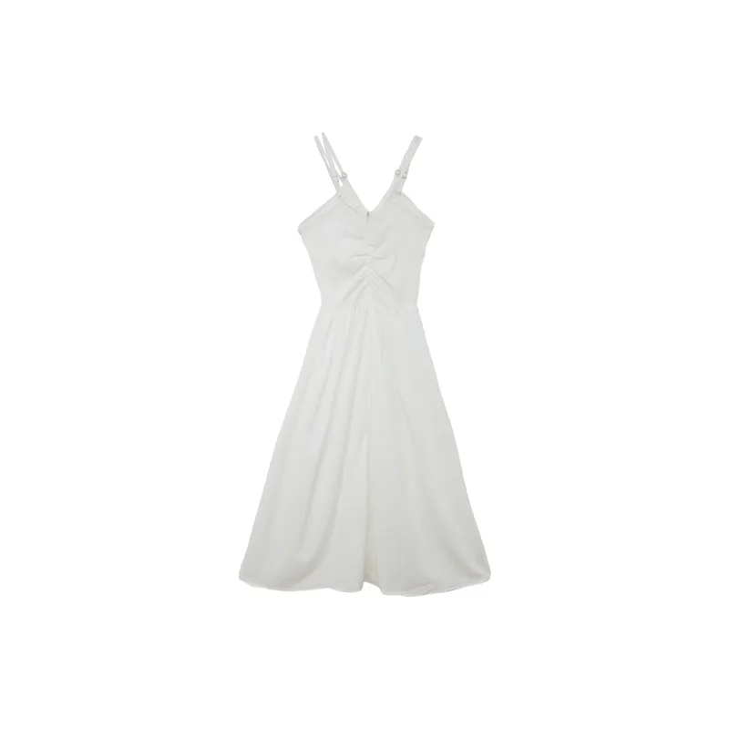 Icicofficial Slip Dress Women's White-1