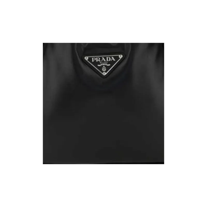 PRADA Nappa Leather Handbag Women's Black-5