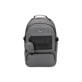 KANGOL Nylon Backpack Unisex Dark Gray