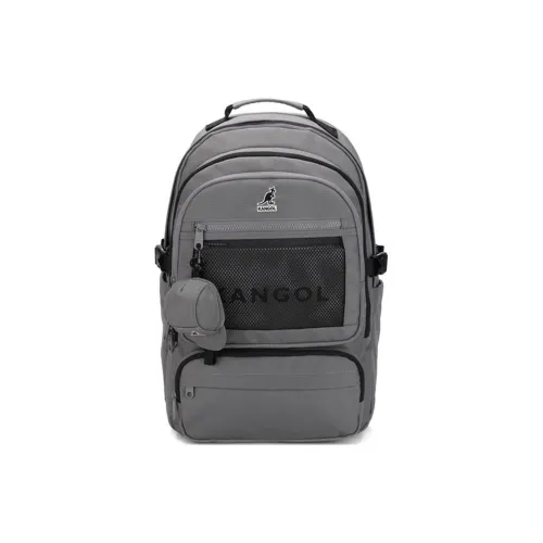 KANGOL Nylon Backpack Unisex Dark Gray