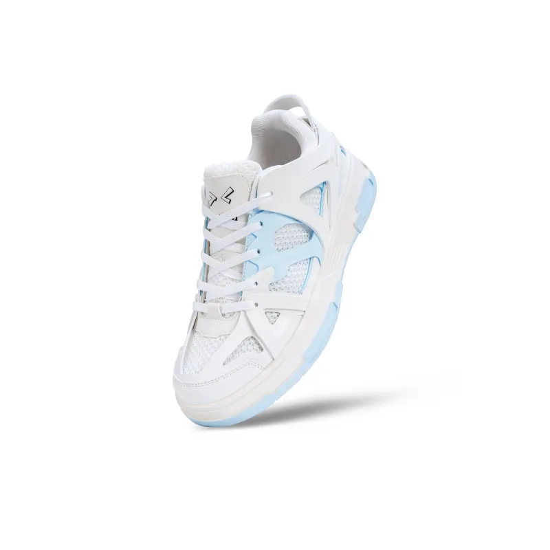 Same way Chu Ce Series Skateboard Shoes Unisex Low Top White/Blue-1