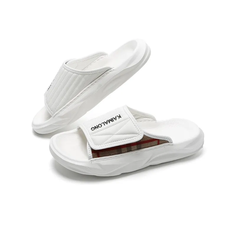 Kemaron Slide Slippers Men Black/White-4