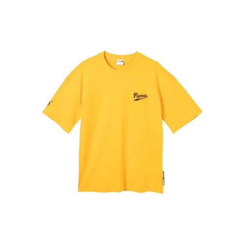 PUMA T-Shirts Men Yellow