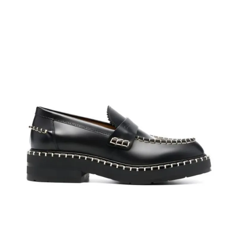 Chloé Noua Leather Flat-loafer-1