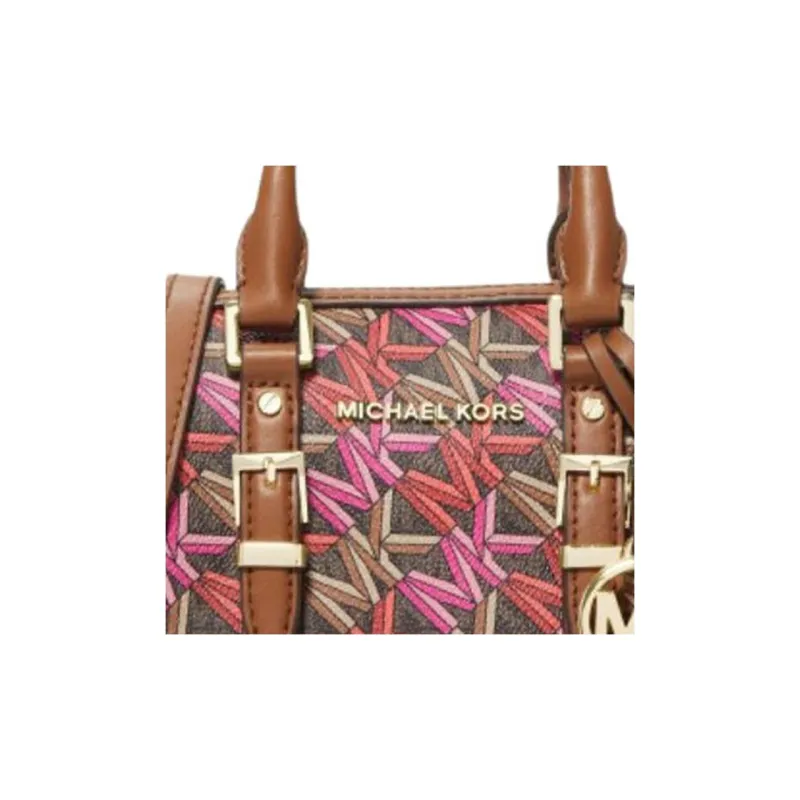 MICHAEL KORS Bedford Cow Leather Shoulder Bag Crossbody Bag Handbag Extra Small Women's Brown/Multicolor-3