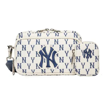 MLB Mini NY Yankees Monogram Crossbody Bag Cream