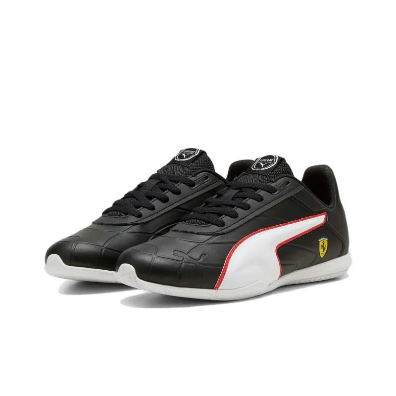 PUMA Scuderia Ferrari Tune Cat Slip Resistant Low Top Casual Shoes Men's Black White Red-2