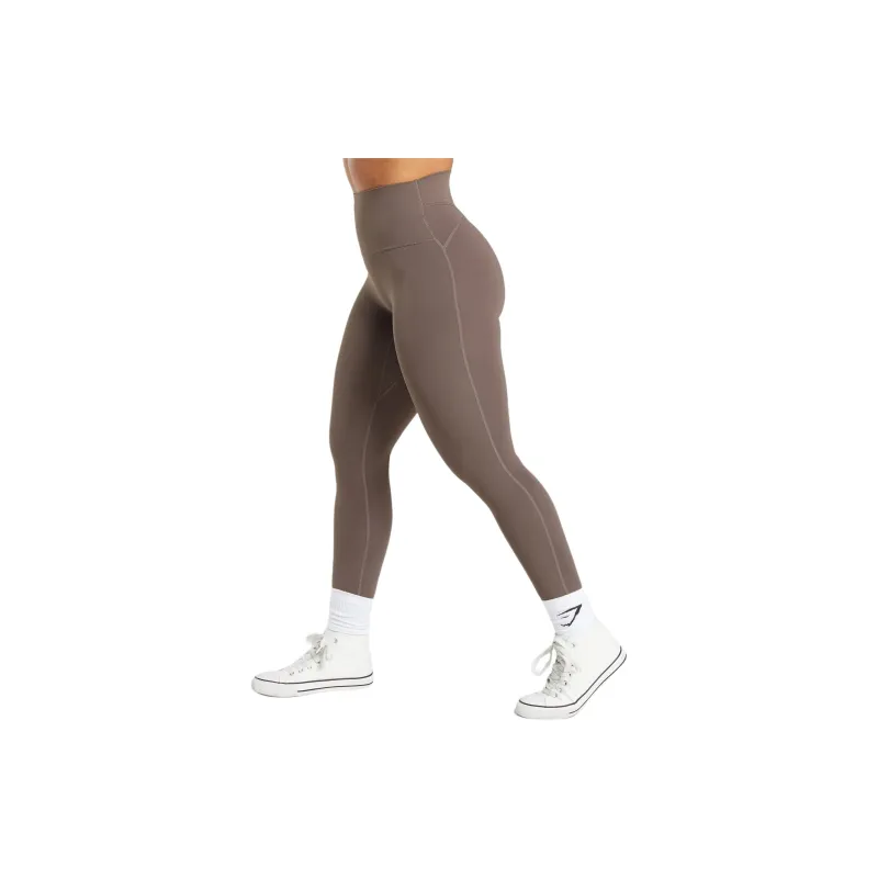 GYMSHARK LEGACY Leggings Women's Walnut Wood Fuchsia-2