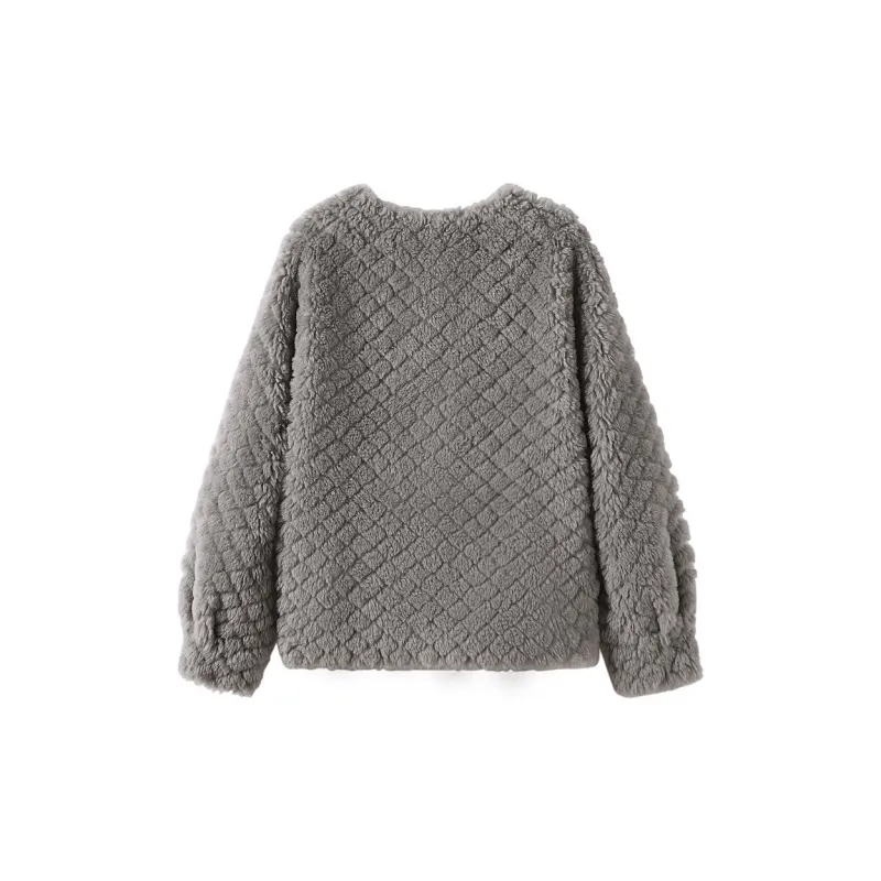 Cypress House Velvet feel Coat Women's Light Gray-1