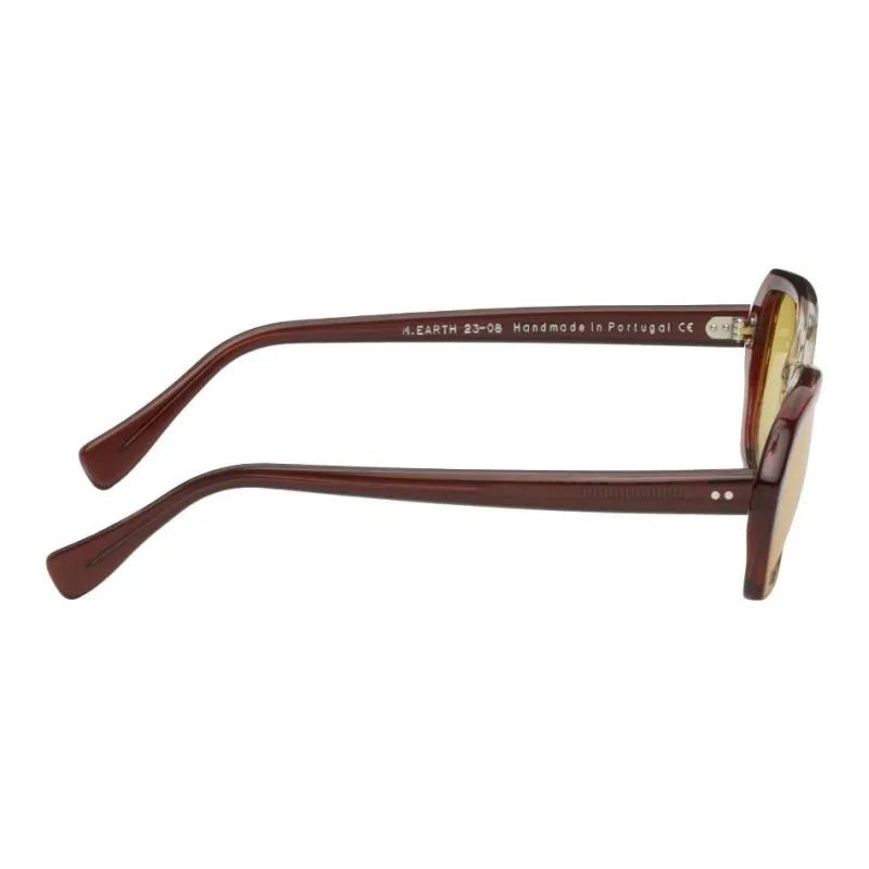 OUR LEGACY Irregular Shape Sunglasses Men's Brown-2