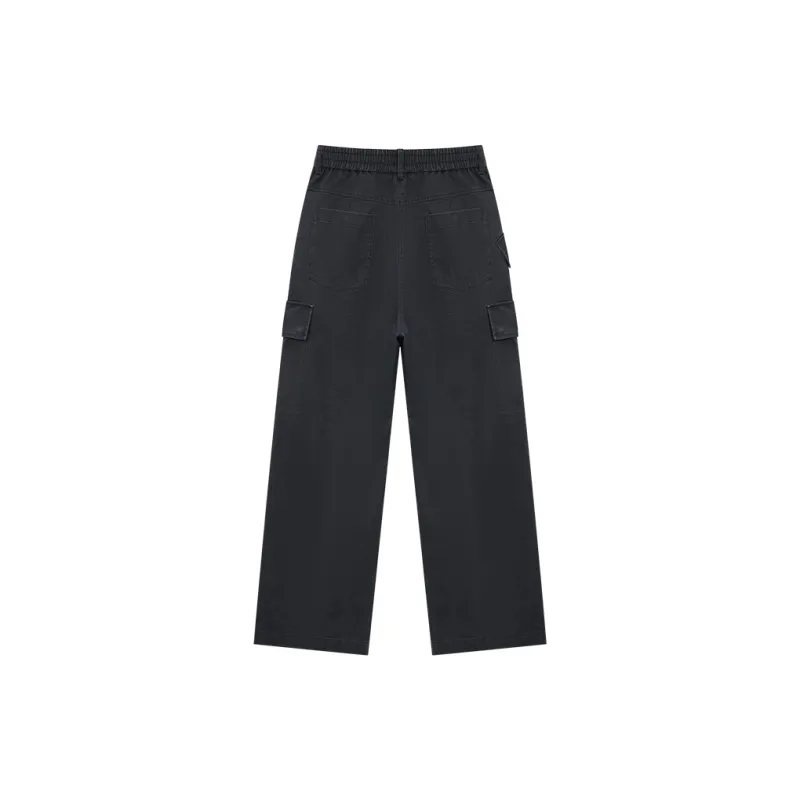 OPICLOTH Casual Pants Unisex Gray-1