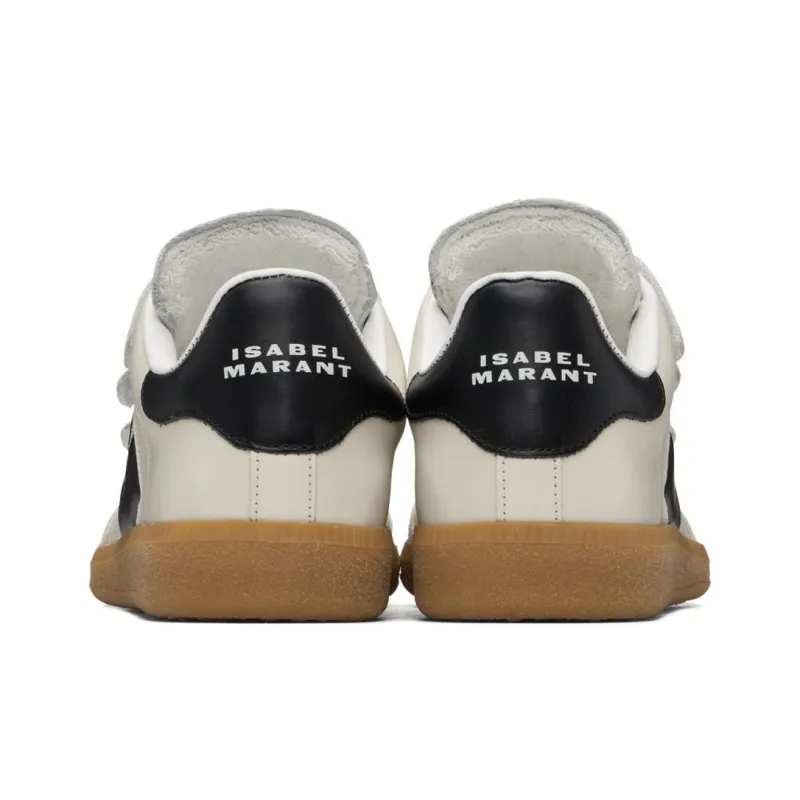 ISABEL MARANT Beth Leather Sneakers-3