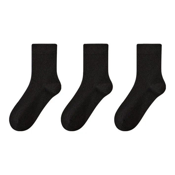 H YXIANG Mid Calf Socks Men's 3 Pack-5