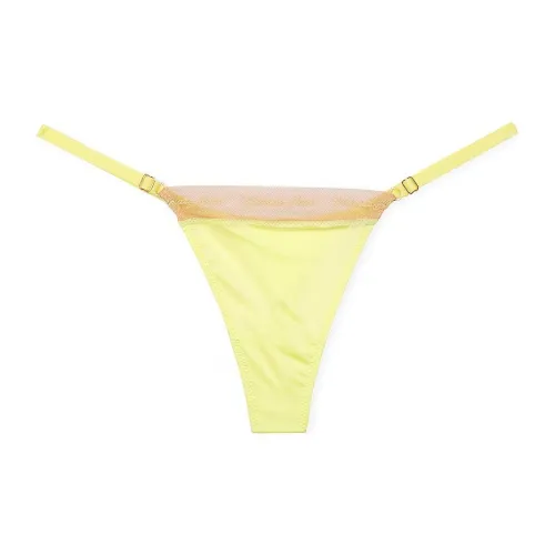 Victoria's Secret PINK VERY SEXY Logo EmbroideryAdjustableThongPanty/Cw Underpants Women's 1 Pack Lemon