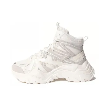 FILA Electrove 2 HIGH Wear-Resistant Mid-Top Casual Shoes Women's White