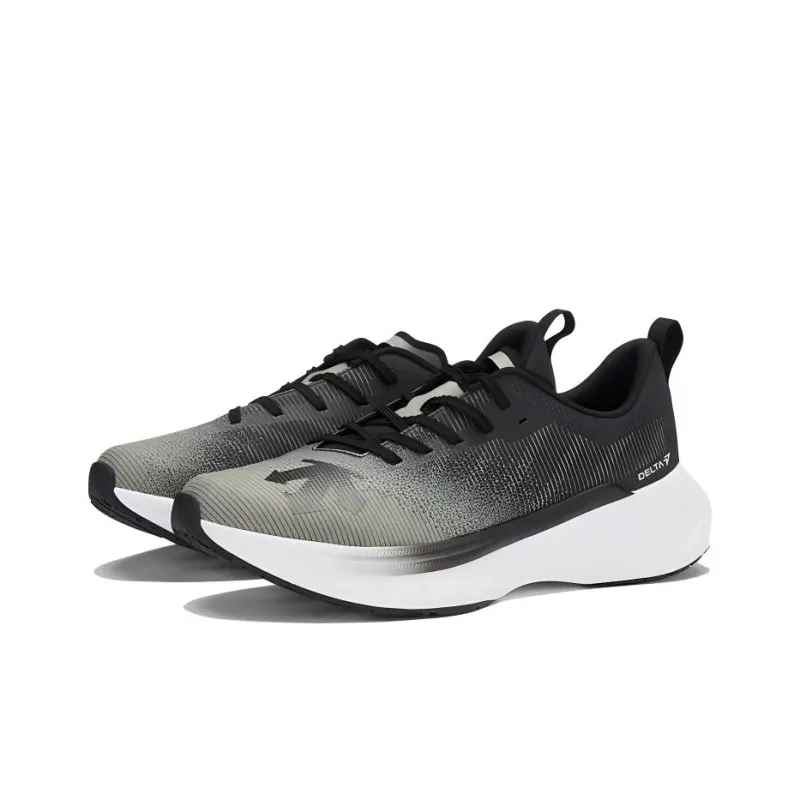DESCENTE DELTA Cushioned Wear Resistant Breathable Low Top Casual Running Shoes Men's Dark Gray-2