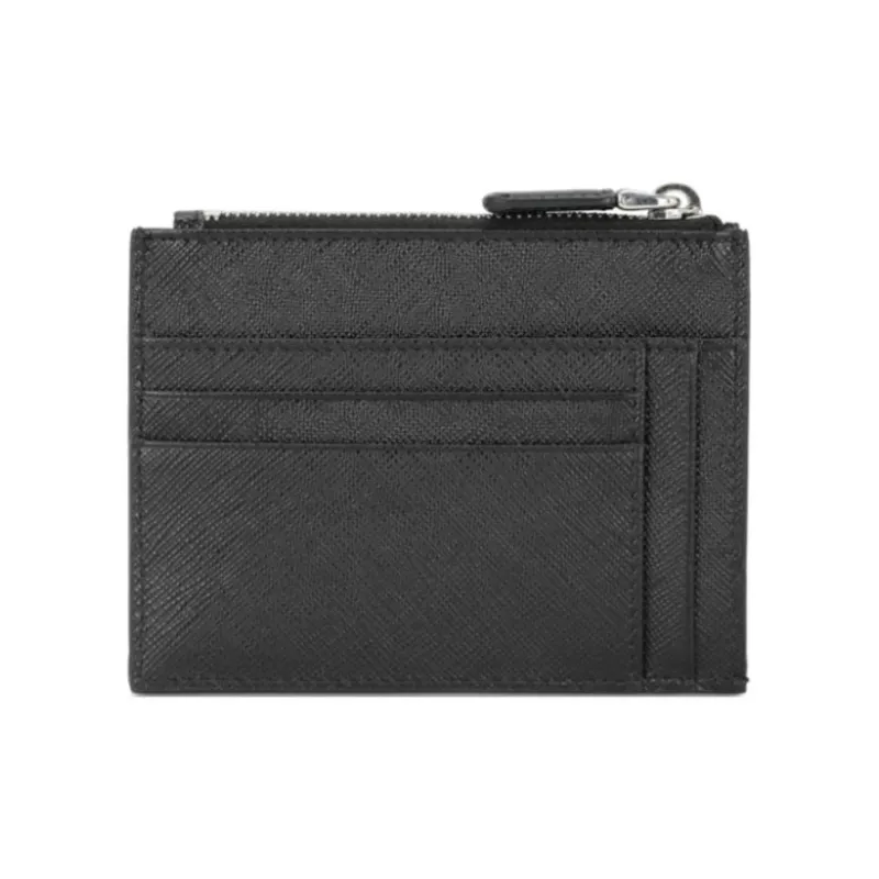 PRADA Leather Wallet Men's Black-1