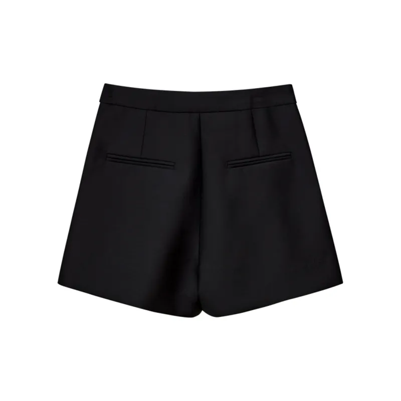 NancyCavally Casual Shorts Women's Black-1