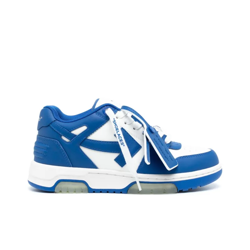 OFF WHITE Out Of Office Ooo Low Tops White Navy Blue Women's-1