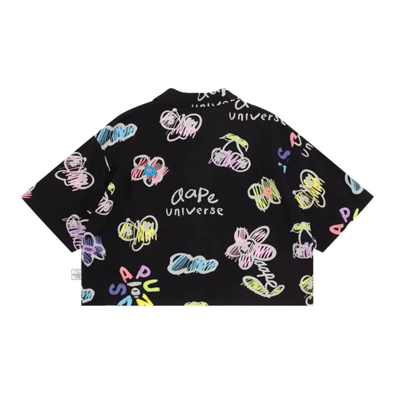 Aape By *A Bathing APE® Logo print Button up Shirt-3