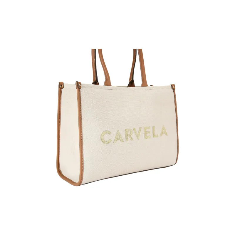Kurt Geiger London Fabric Tote Bag Shopping Bag Handbag Women's Light Brown-1