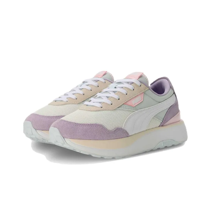 PUMA Cruise Rider Silk Road Slip-Resistant Low-Top Casual Shoes Women's Beige Purple-2