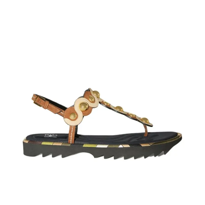 PUCCI Onde Leather Sandals-1