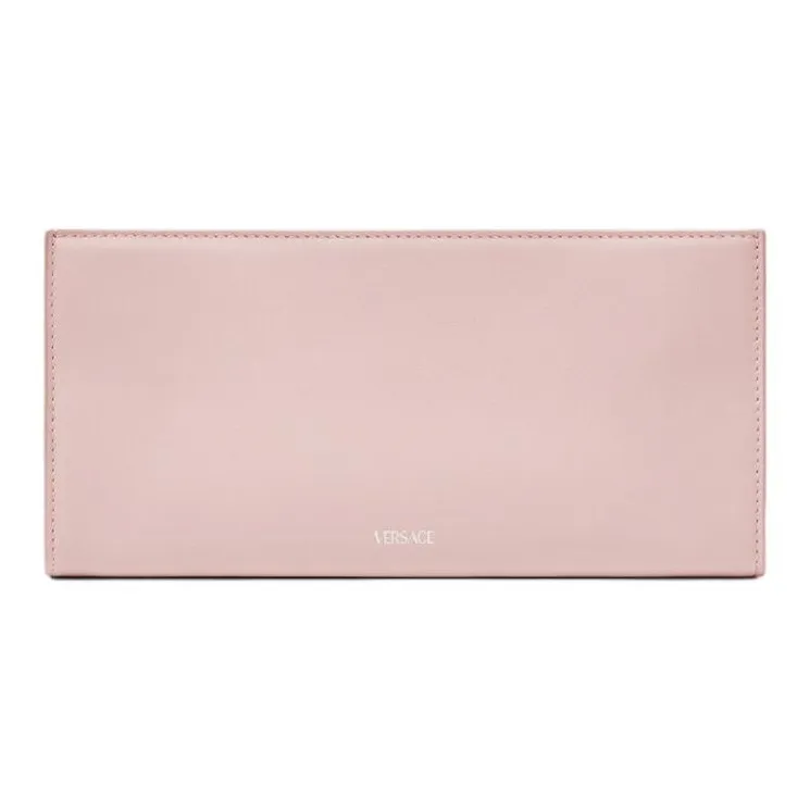 VERSACE Medusa '95 Cow Leather One Shoulder Crossbody Clutch Women's Light Pink-2